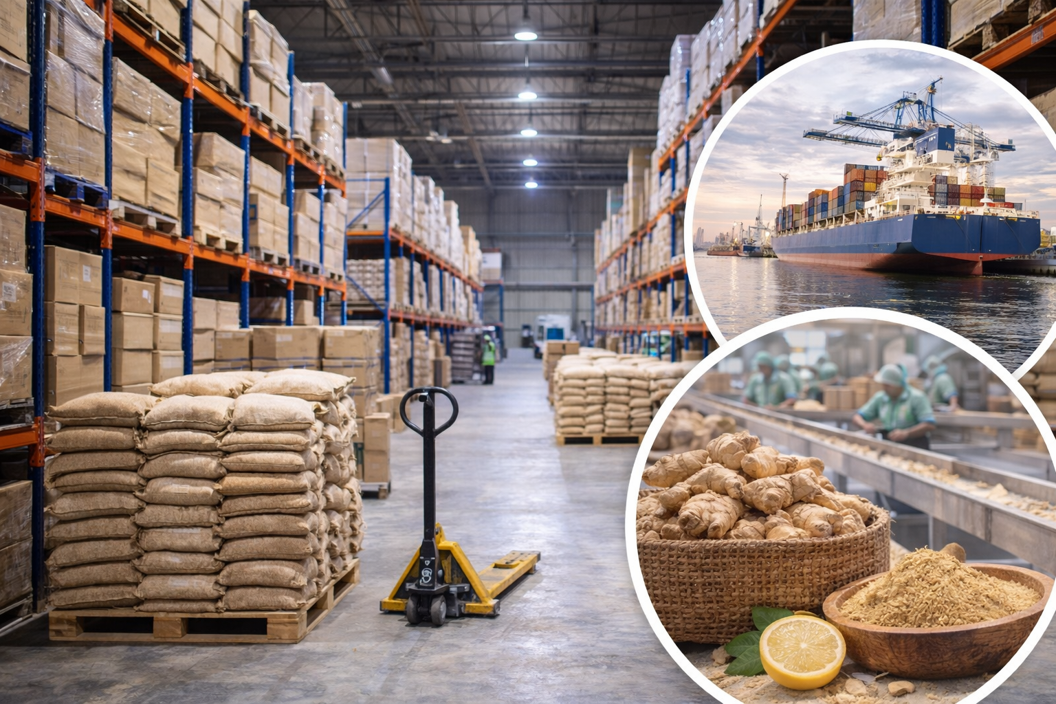 Bulk ginger powder exporter from India